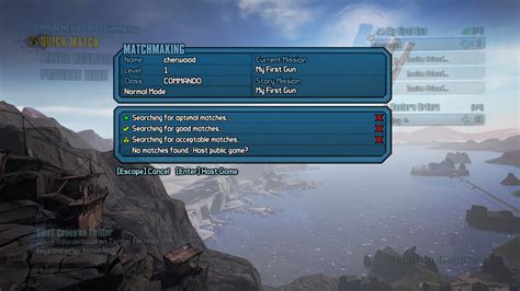 what is matchmaking in borderlands 2